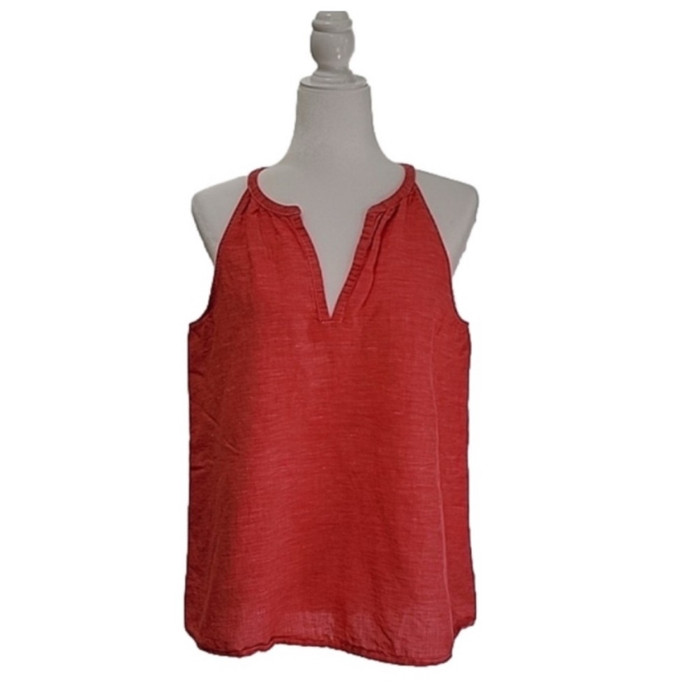 Gap Linen Blend V-Neck Halter Top